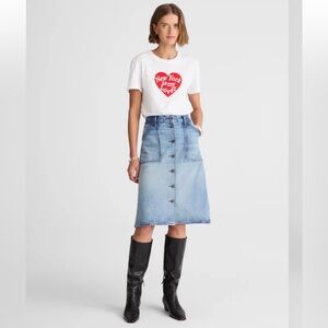 Madewell Alexa Chung Shelley Denim skirt